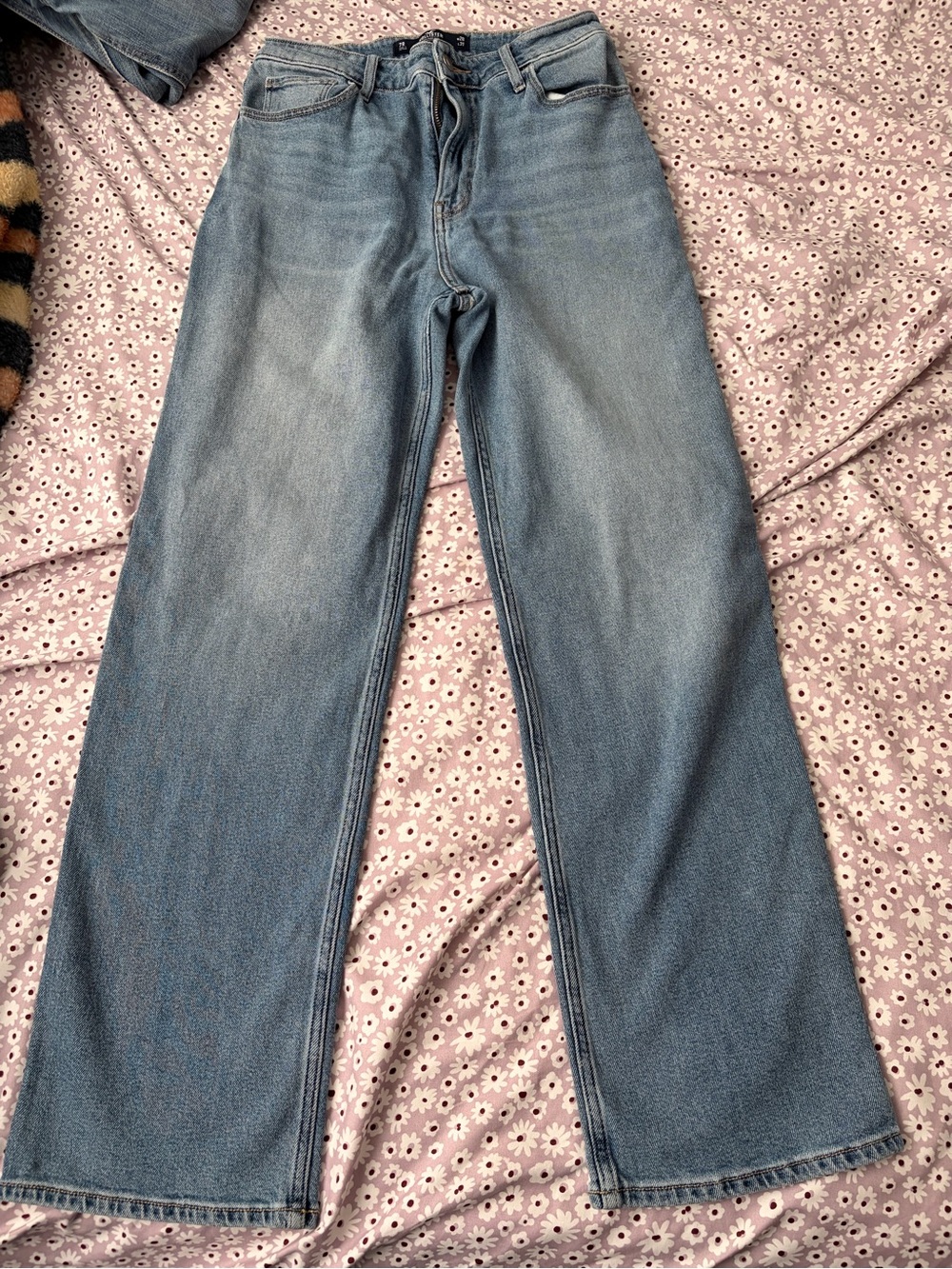 Hollister Light Blue Wide-Leg Jeans